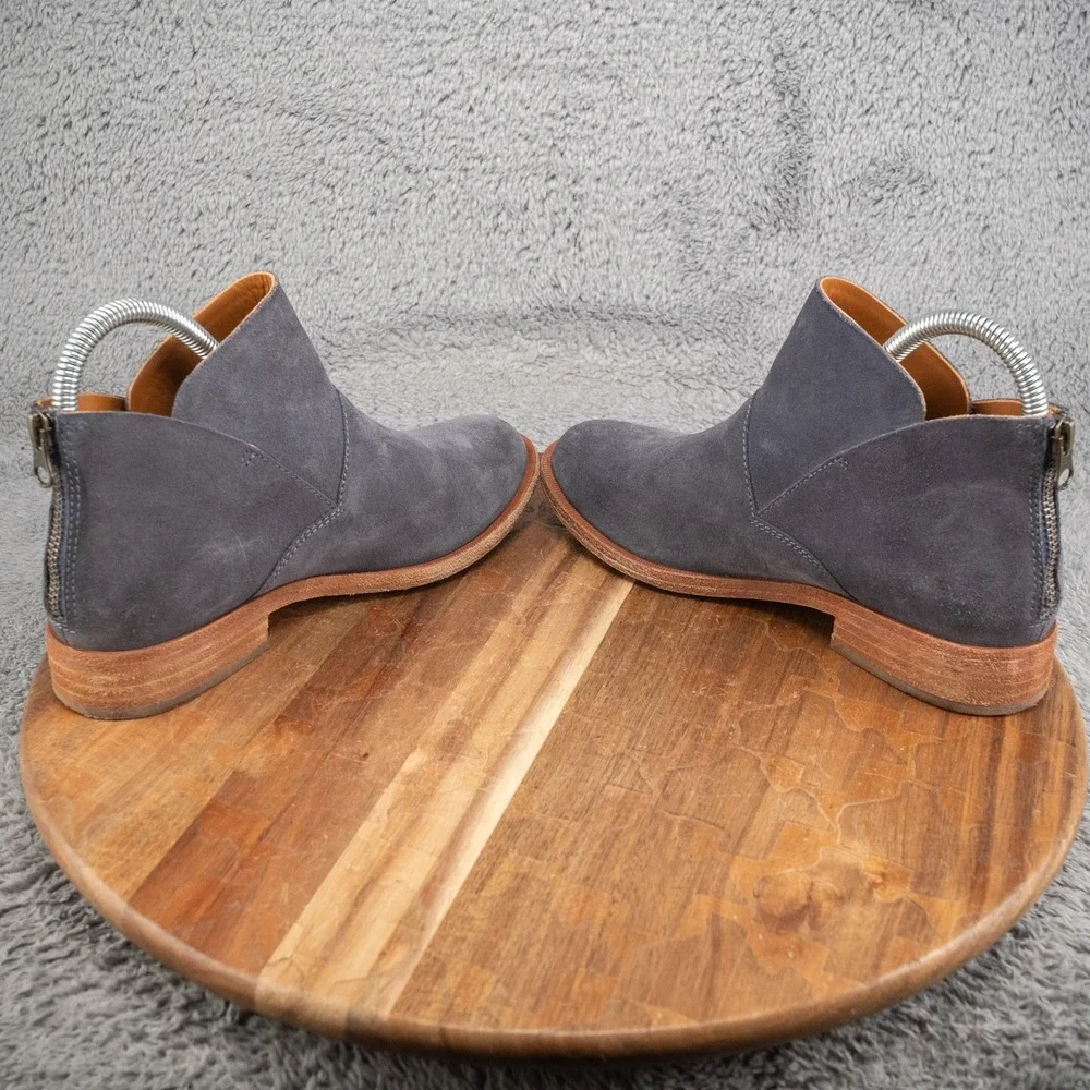 Kork-Ease Gray Suede Ankle Booties